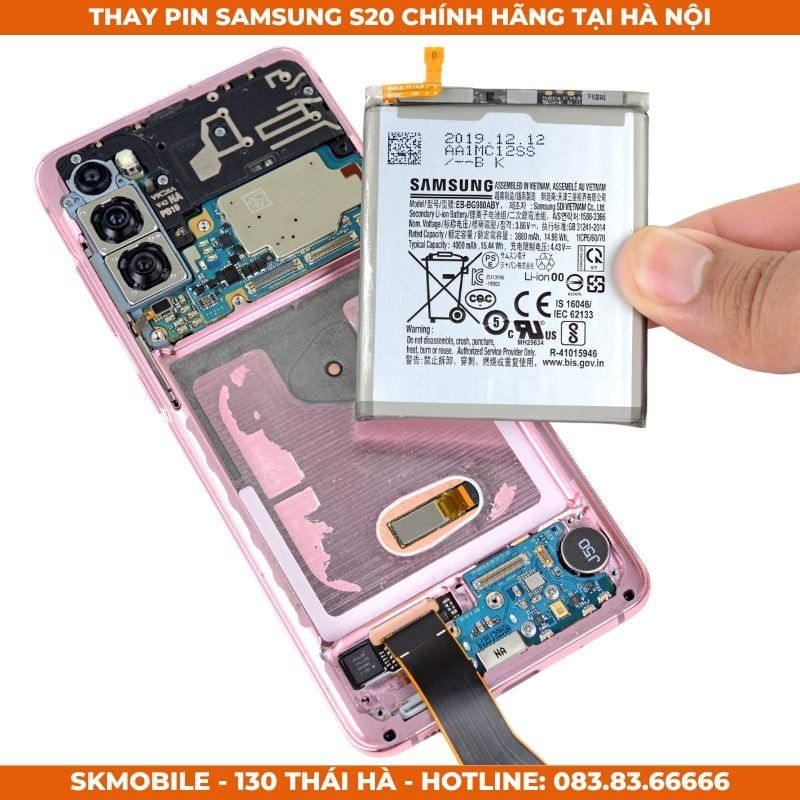 Thay Pin Samsung S20, S20 Ultra, FE Chính Hãng | BH Cả Phồng Pin 12 Tháng