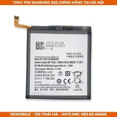 Thay Pin Samsung S20, S20 Ultra, FE Chính Hãng | BH Cả Phồng Pin 12 Tháng