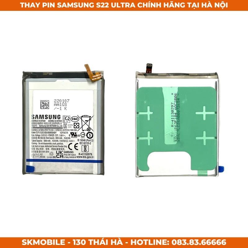 Thay Pin Samsung S21, S22 Ultra, Plus Chính Hãng | BH Cả Phồng Pin