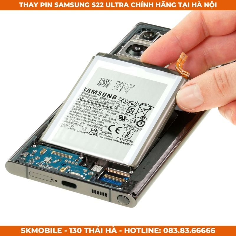 Thay Pin Samsung S21, S22 Ultra, Plus Chính Hãng | BH Cả Phồng Pin