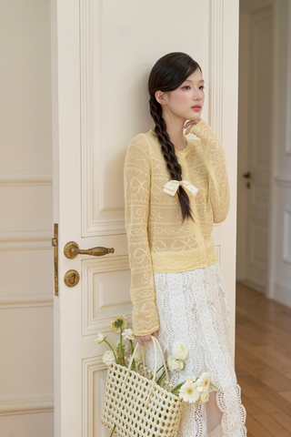Áo khoác len Macy knit cardigan - Yellow