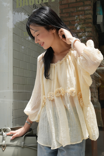 Rosy swing blouse - Hồng