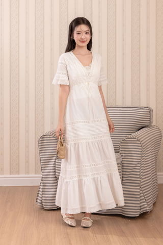 [Pre-order 20% off] Đầm dài Primrose - Trắng