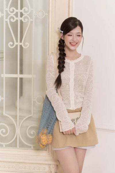 Áo khoác len Macy knit cardigan - Xanh