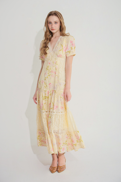 Đầm Isabella maxi - Hồng