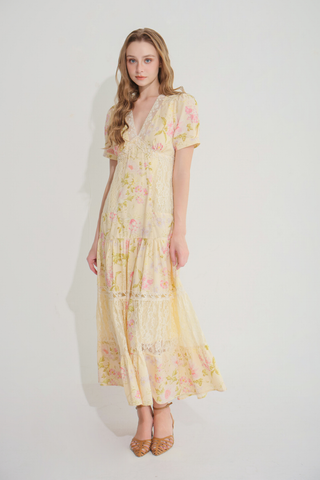 Đầm Isabella maxi - Hồng