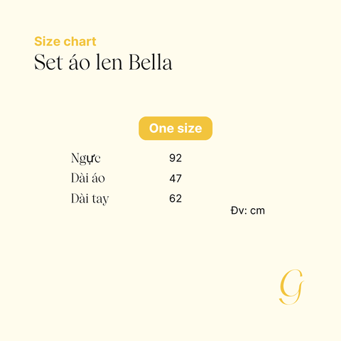 Set áo len Josie - Xanh