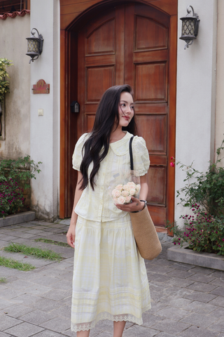 Áo sơ mi kiểu Clara AO100 - Vàng
