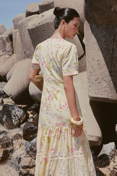 Đầm Isabella maxi - Vàng