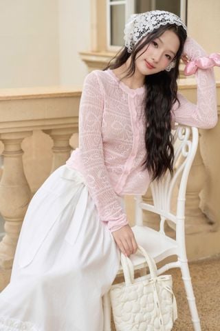Áo khoác len Macy knit cardigan - Xanh