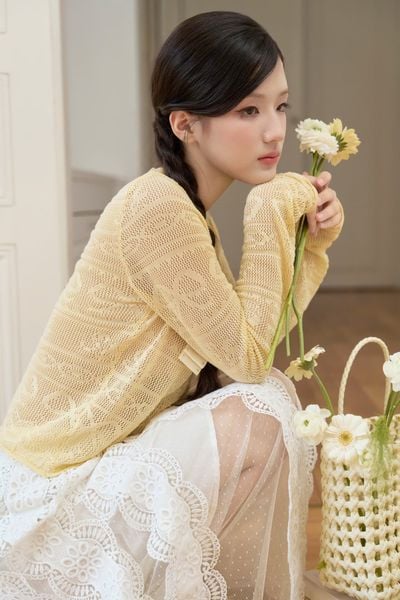Áo khoác len Macy knit cardigan - Đỏ