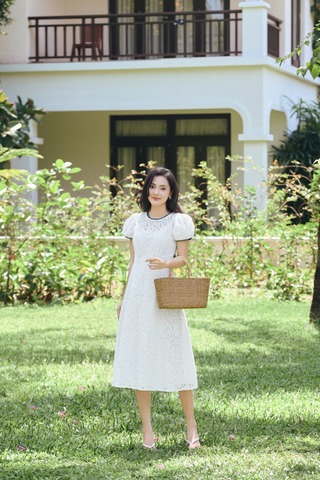 Đầm ren Julie DAM200 - Hồng