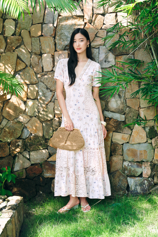 Đầm Isabella maxi - Hồng