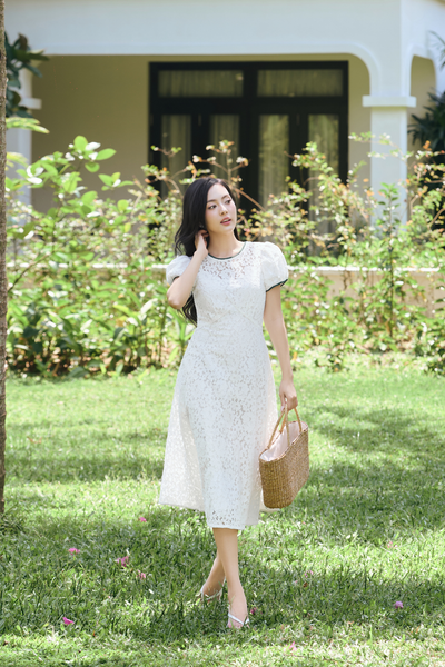 Đầm ren Julie DAM200 - Hồng