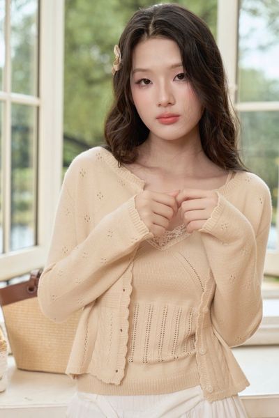 Áo len cặp Dara knit set - Lilac