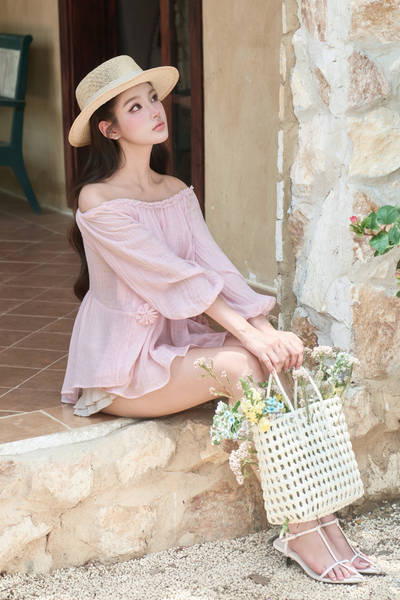Rosy swing blouse - Hồng