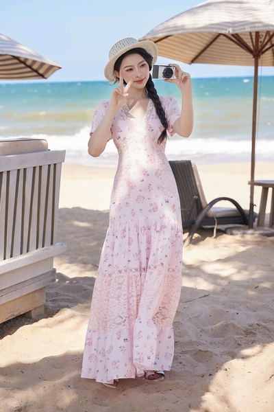 Đầm cotton dài Isabella DAM001
