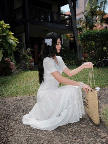 Đầm cotton dài Isabella DAM001