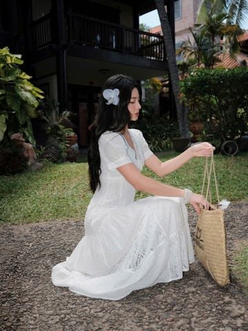 Đầm cotton dài Isabella DAM001