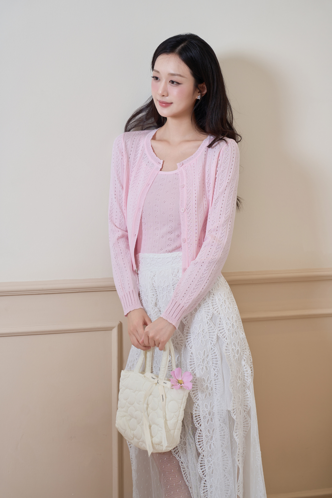 Áo khoác len Beatrice knit cardigan (không bao gồm áo dây Rosy)