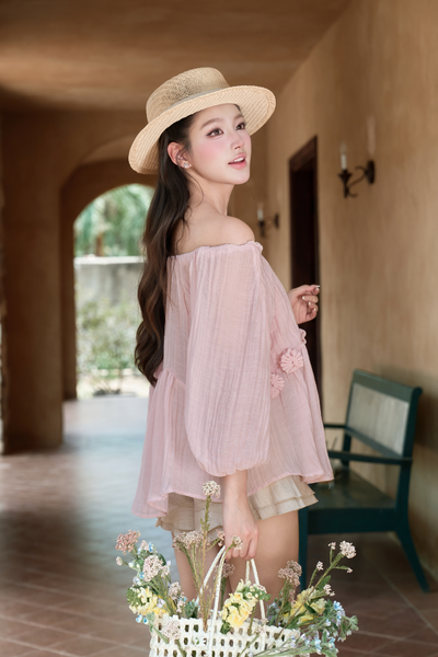 Rosy swing blouse - Hồng