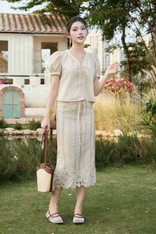 Áo kiểu Betty - Trắng