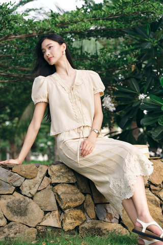 Áo kiểu Betty - Trắng