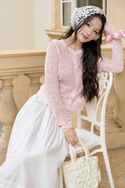 Áo khoác len Macy knit cardigan - Pink