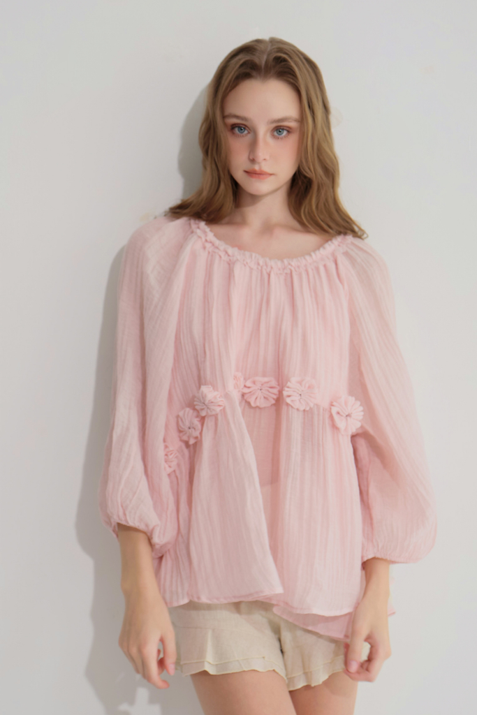 Rosy swing blouse - Hồng