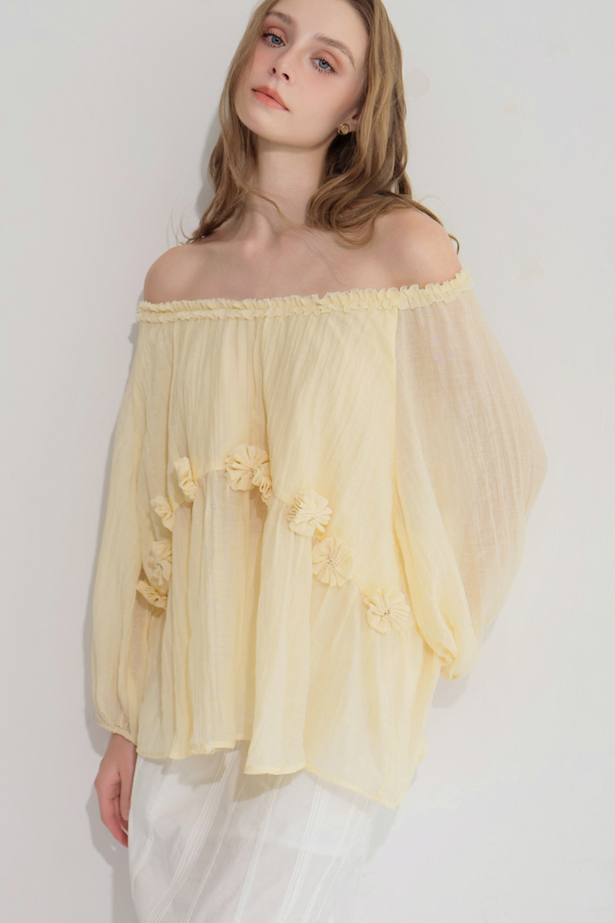 Rosy swing blouse - Vàng
