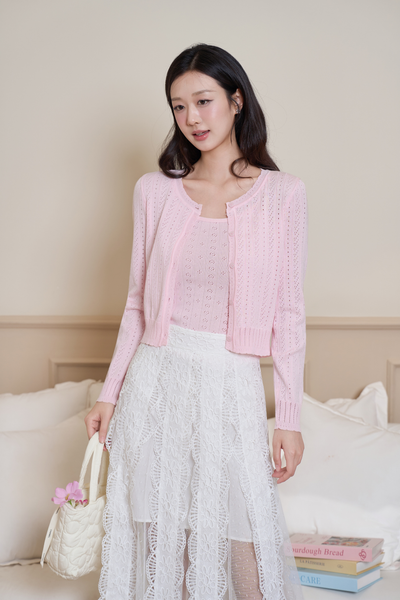 Áo khoác len Beatrice knit cardigan (không bao gồm áo dây Rosy)