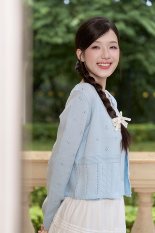 Áo len cặp Dara knit set - White