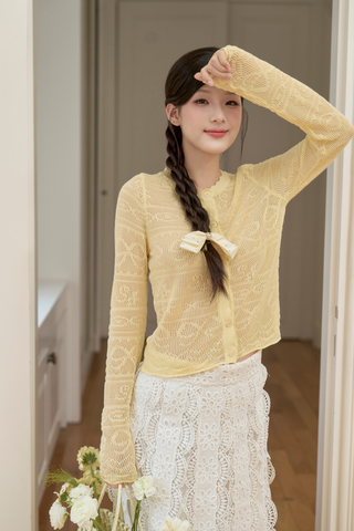 Áo khoác len Macy knit cardigan - Pink