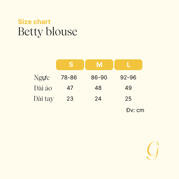 Áo kiểu Betty - Trắng