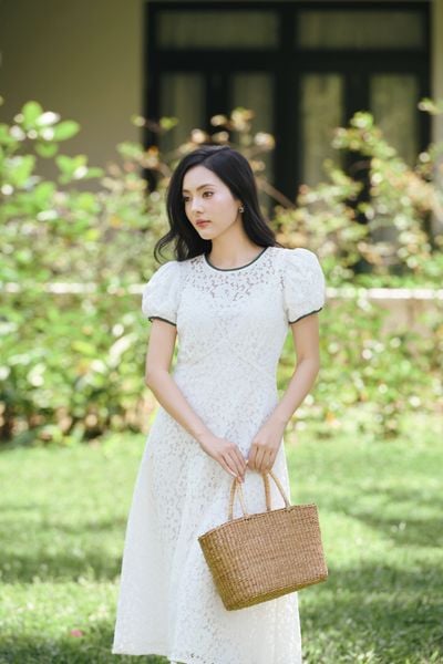 Đầm ren Julie DAM200 - Hồng