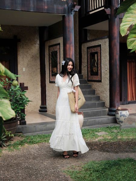 Đầm cotton dài Isabella DAM001