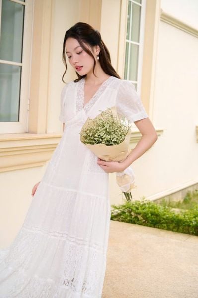Đầm Isabella maxi - Vàng