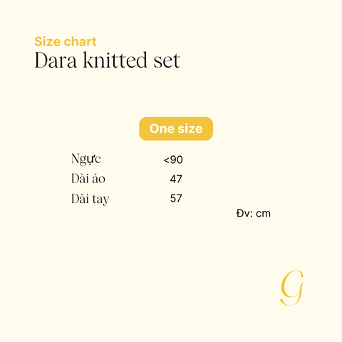 Áo len cặp Dara knit set - Beige