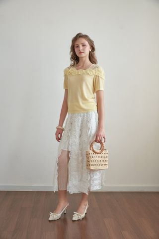 Áo len mỏng Katie - Màu vàng
