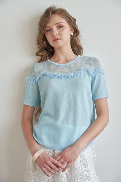 Áo len mỏng Anna - Màu Vàng