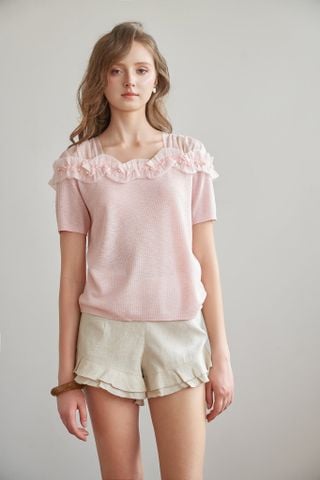 Áo len mỏng Katie - Màu hồng