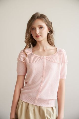 Áo len mỏng Zoey - Màu hồng