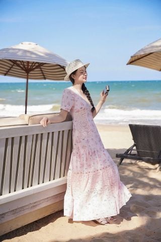 Đầm cotton dài Isabella DAM001