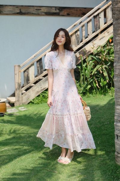 [Pre-order] Đầm Isabella maxi - Hồng