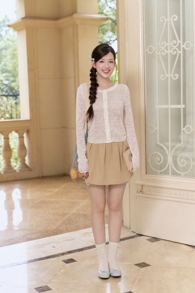 Áo khoác len Macy knit cardigan - Pink
