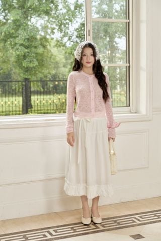 Áo khoác len Macy knit cardigan - White