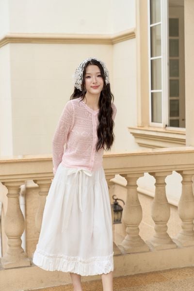 Áo khoác len Macy knit cardigan - Pink