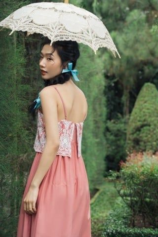 Broderie maxi dress