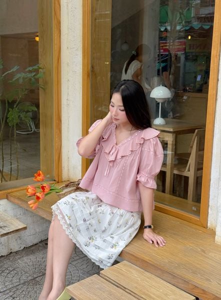 Áo blouse Buttercup - Trắng