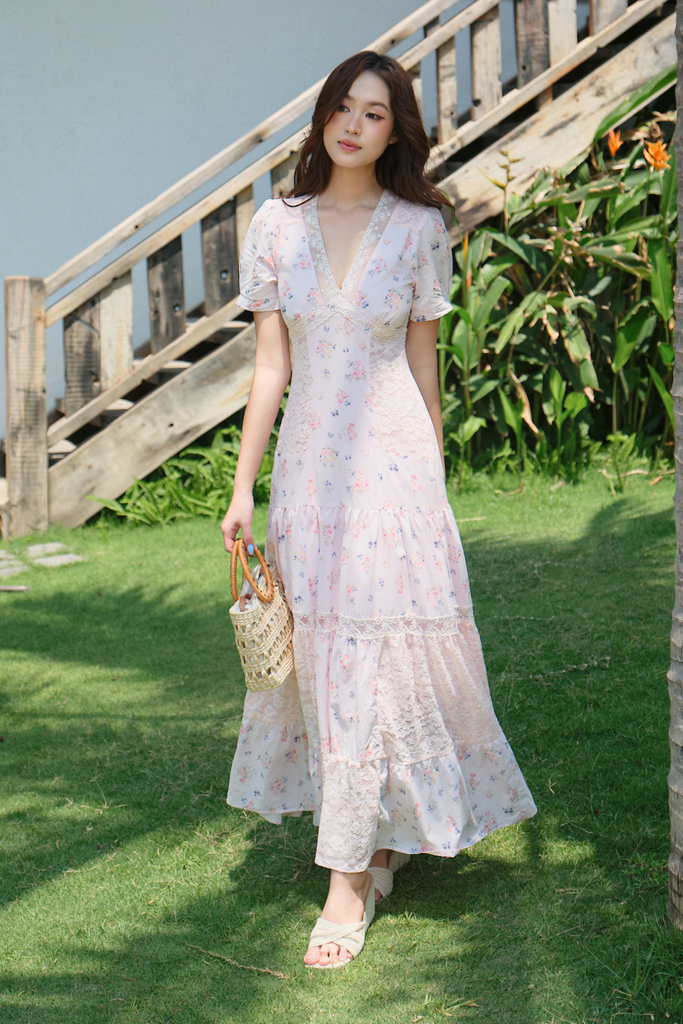 [Pre-order] Đầm Isabella maxi - Hồng